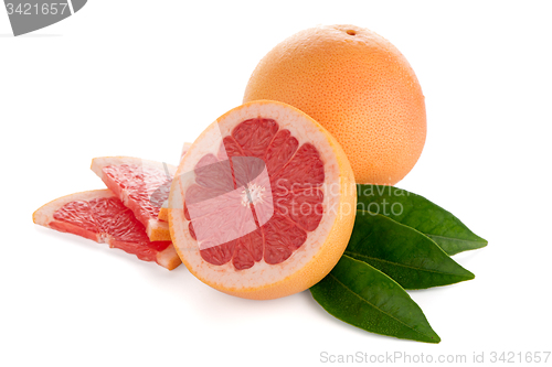 Image of Ripe red grapefruit