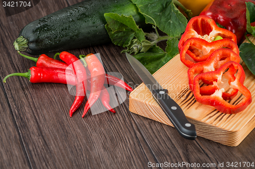 Image of Colored bell peppers