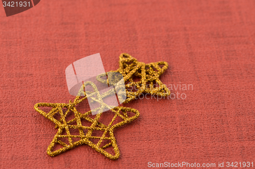 Image of Golden Christmas stars