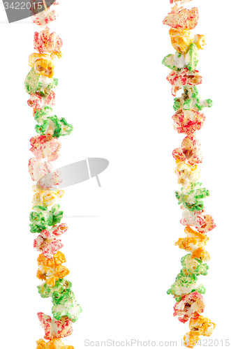 Image of Popped  color kernels on two rows