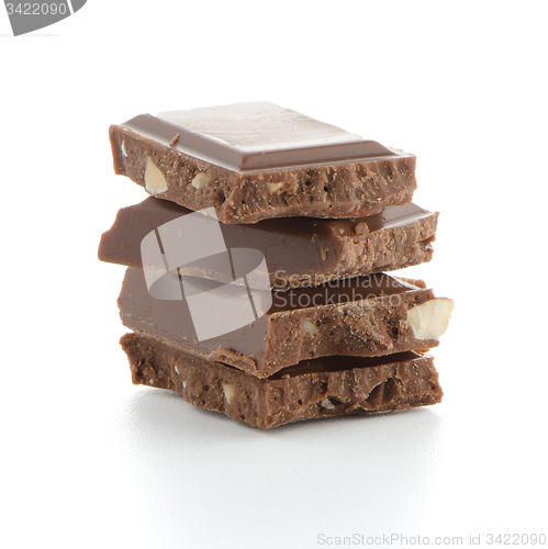 Image of Closeup detail of chocolate parts