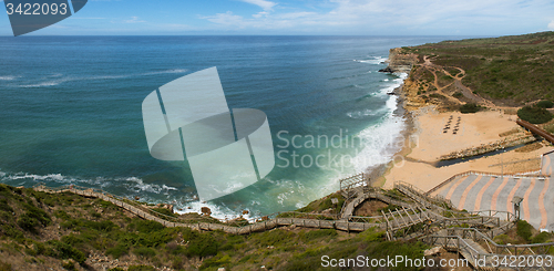 Image of Ribeira d\'Ilhas beach at Ericeira, Portugal