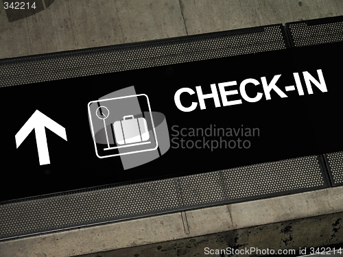 Image of Airport signs - Check-in