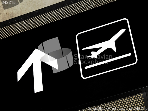 Image of Airport signs - Departures area