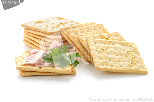 Image of Crackers with Ham