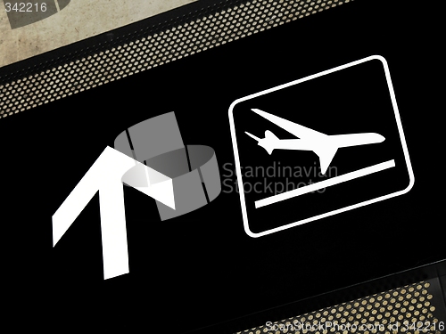 Image of Airport signs - Arrivals area