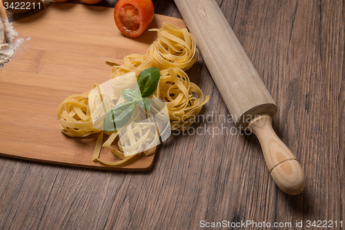 Image of Uncooked italian pasta