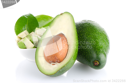 Image of Avocados on white 