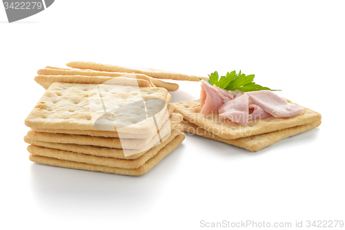 Image of Crackers with Ham