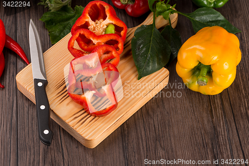 Image of Colored bell peppers