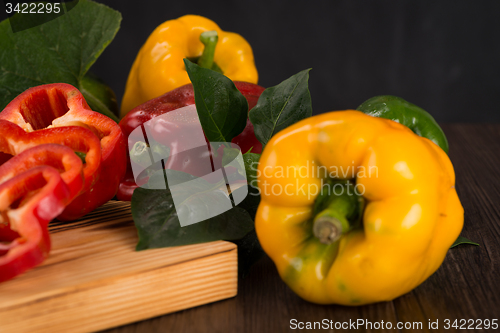 Image of Colored bell peppers