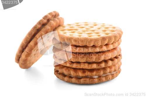 Image of Sandwich biscuits with vanilla filling