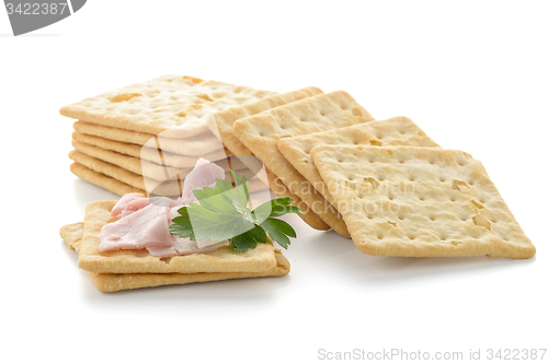 Image of Crackers with Ham