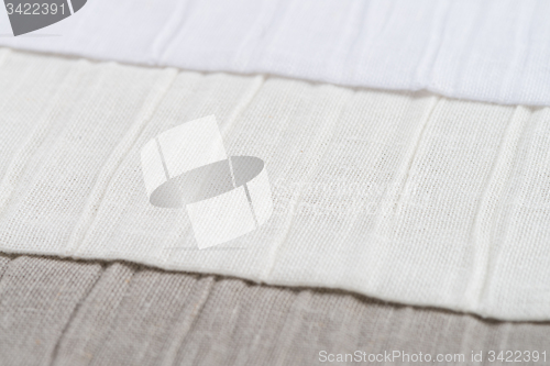 Image of White fabric texture