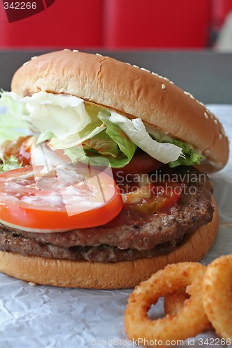 Image of Fastfood hamburger