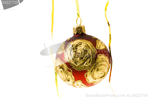 Image of Red Christmas tree toy