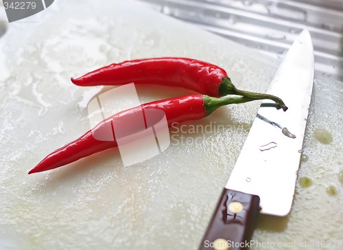 Image of Fresh chillis kitchen