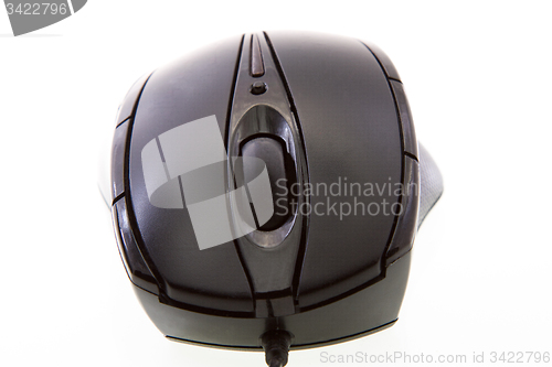 Image of Black computer mouse 