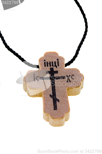 Image of Orthodox wooden neck cross