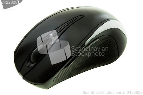 Image of Black computer mouse 