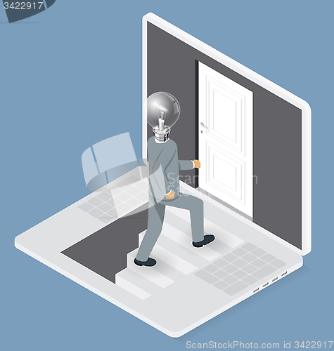 Image of Vector Flat Isometric Idea Concept