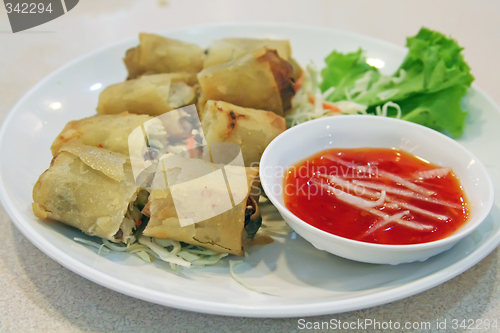 Image of Chinese springrolls
