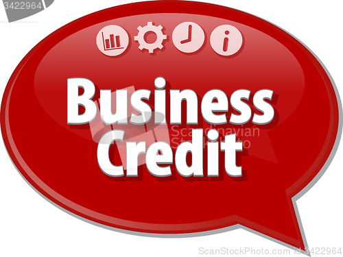 Image of Business Credit  blank business diagram illustration