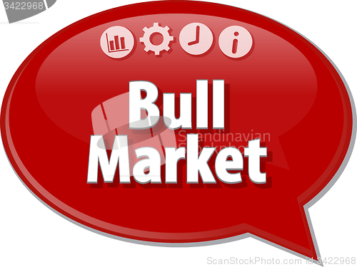 Image of Bull Market  blank business diagram illustration