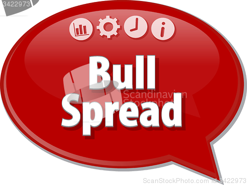 Image of Bull Spread  blank business diagram illustration