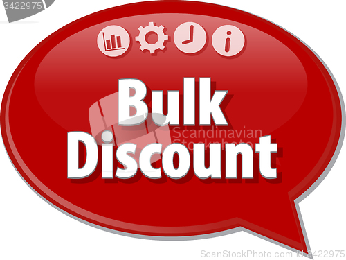 Image of Bulk Discount  blank business diagram illustration