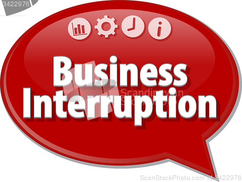 Image of Business Interruption  blank business diagram illustration