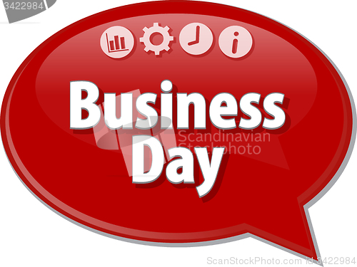 Image of Business Day  blank business diagram illustration