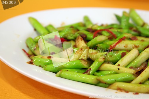 Image of Fried asparagus