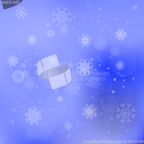 Image of Snow Flakes Background