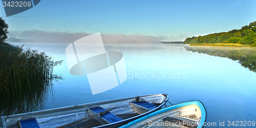 Image of Lake in denmark with boats