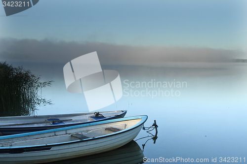 Image of Lake in denmark with boats