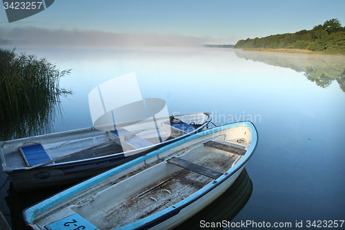 Image of Lake in denmark with boats