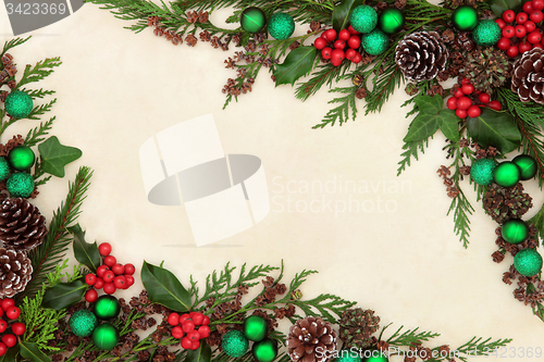 Image of Christmas Abstract Border