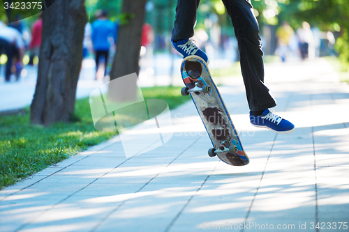 Image of skateboard jump