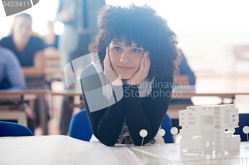 Image of portrait of young female student