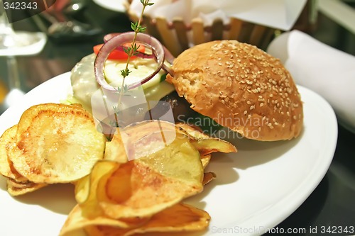 Image of Elegant hamburger