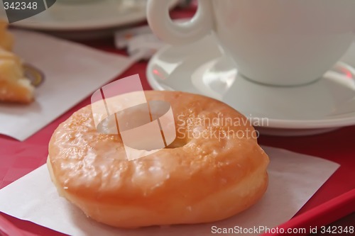 Image of Donut and coffee