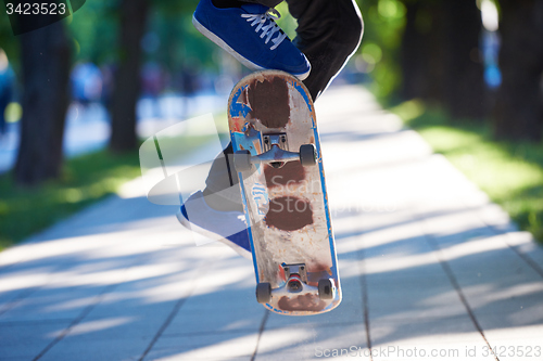 Image of skateboard jump