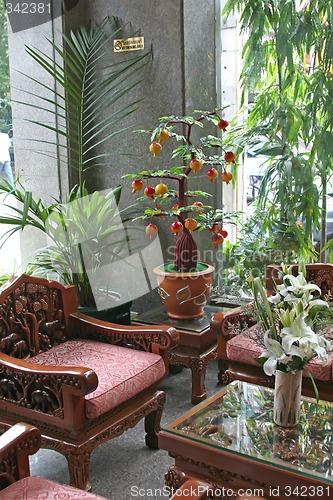 Image of Carved asian furniture