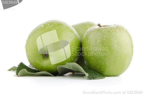 Image of Three fresh green apples