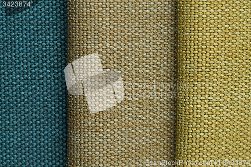 Image of Green fabric texture