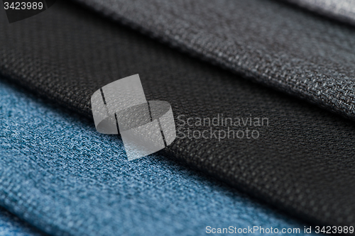 Image of Multi color fabric texture samples