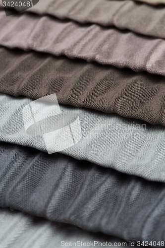 Image of Multi color fabric texture samples