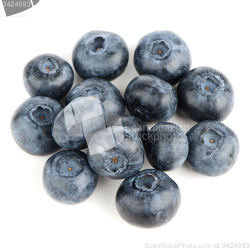 Image of Group of fresh blueberries