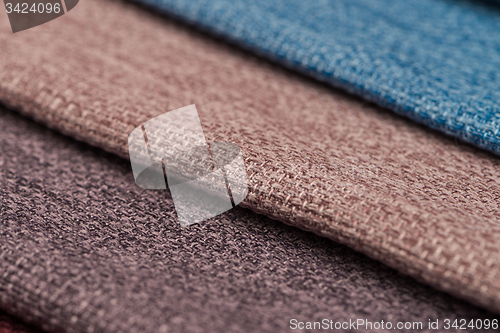 Image of Multi color fabric texture samples